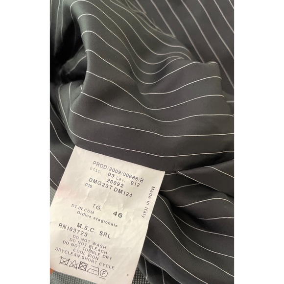 EUC Armani Collezioni Side Bow Wrap Tie Pattern Blazer Jacket 10 Made in Italy - Picture 5 of 11